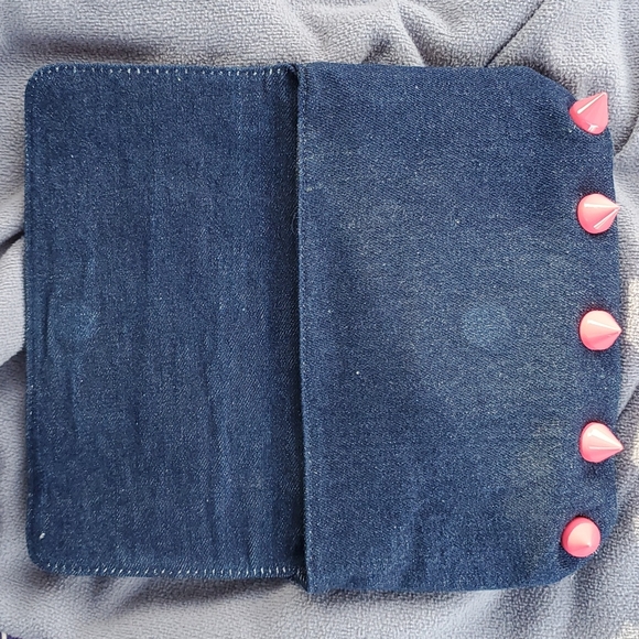 Deux Lux denim clutch purse - Picture 4 of 9